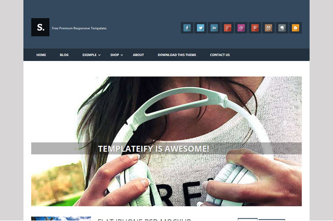 Sentify - Responsive Blogger Template