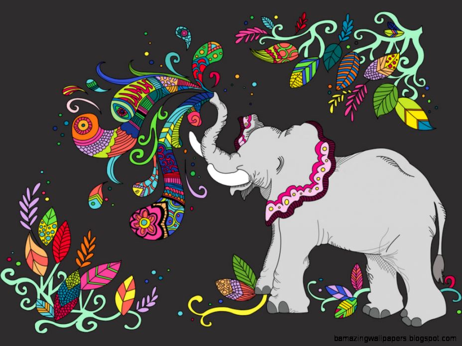 Colorful Elephant by Andii Avila on DeviantArt