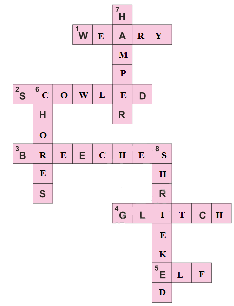 Crossword Puzzle Answer Who Did Patrick's Homewrok