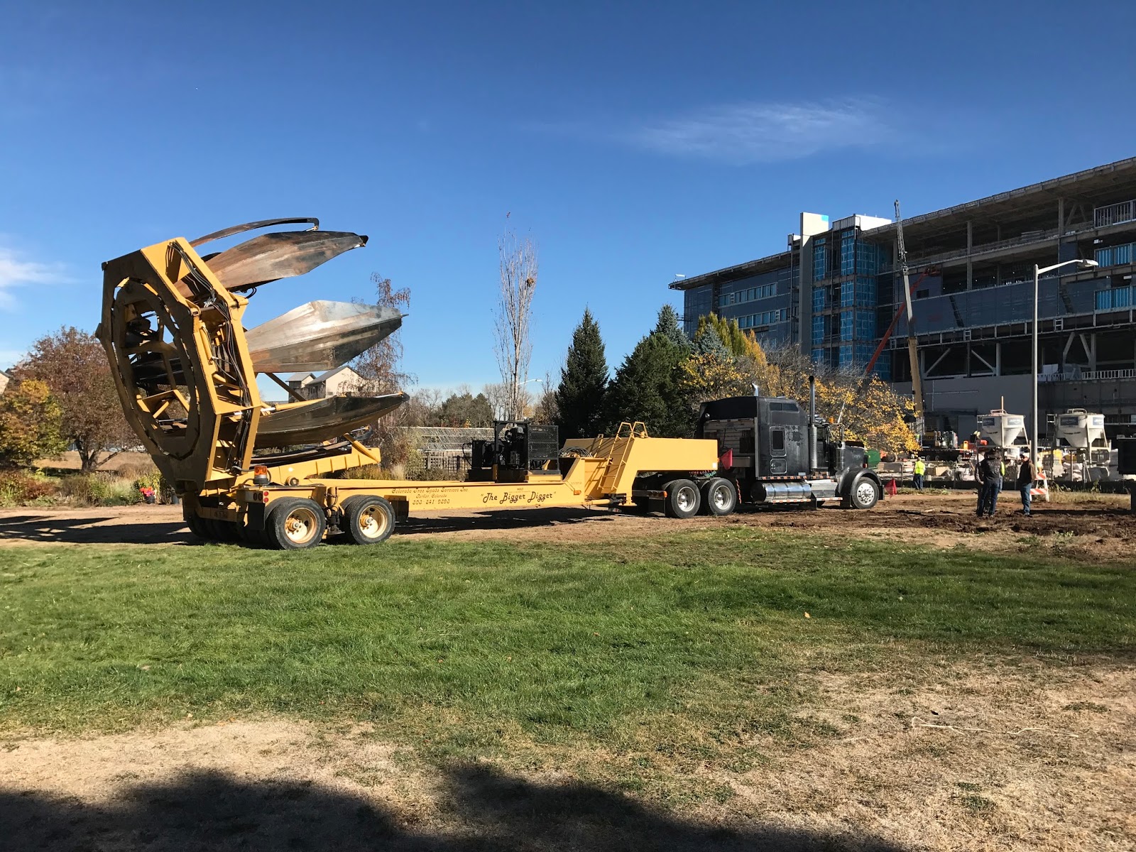 COHorts Moving Large Trees at the Plant Environmental Research Center.