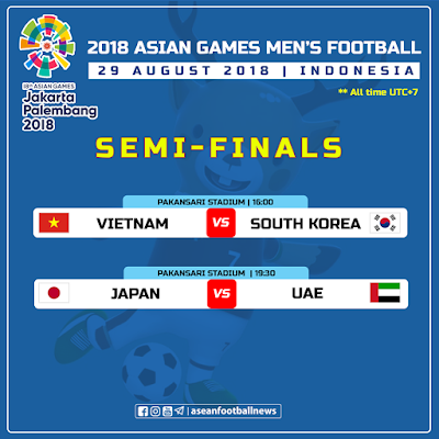 Live Streaming Japan vs UAE Asian Games 29.8.2018