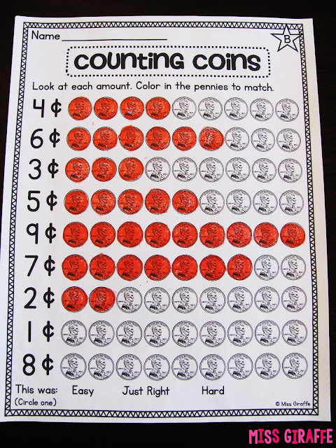 Miss Giraffe's Class: Teaching Money
