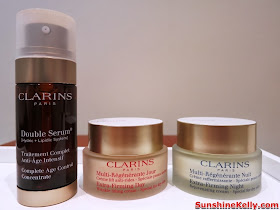 Clarins Double Serum Review, Clarins, anti aging serum, product review, Clarins Extra-Firming Day Cream for dry skin, Clarins Extra-Firming Night Cream, for dry skin