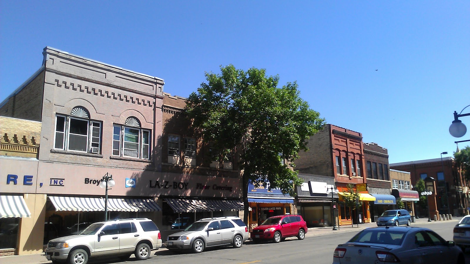Fergus Falls from a different angle... A little of Downtown Fergus Falls