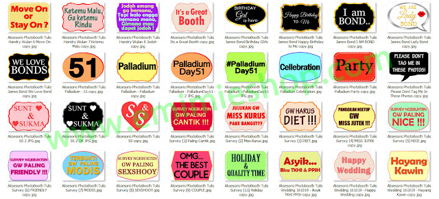 PhotoBooth Props Tulisan Callout Custom Jual Sedia Jasa Aksesoris Props