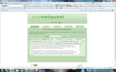Aprende a ser un Profesor TIC: WEBQUEST en PHP WEBQUEST