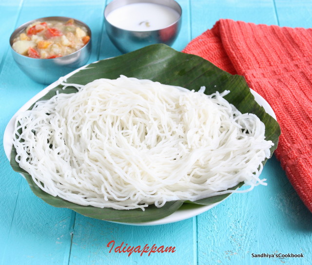 Sandhiya's Cookbook Rice Flour Idiyappam Idiyappam with store bought
