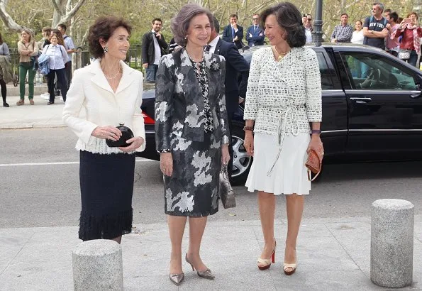 Queen Sofia of Spain attended the board meeting of the Queen Sofía College of Music. Queen Sofía, is the honorary president of the College of Music