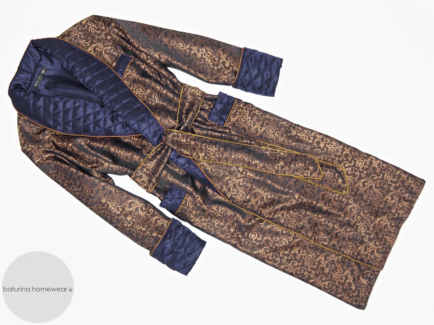 Men's Luxury Paisley Silk Robes, Quilted Dressing Gowns and Velvet
