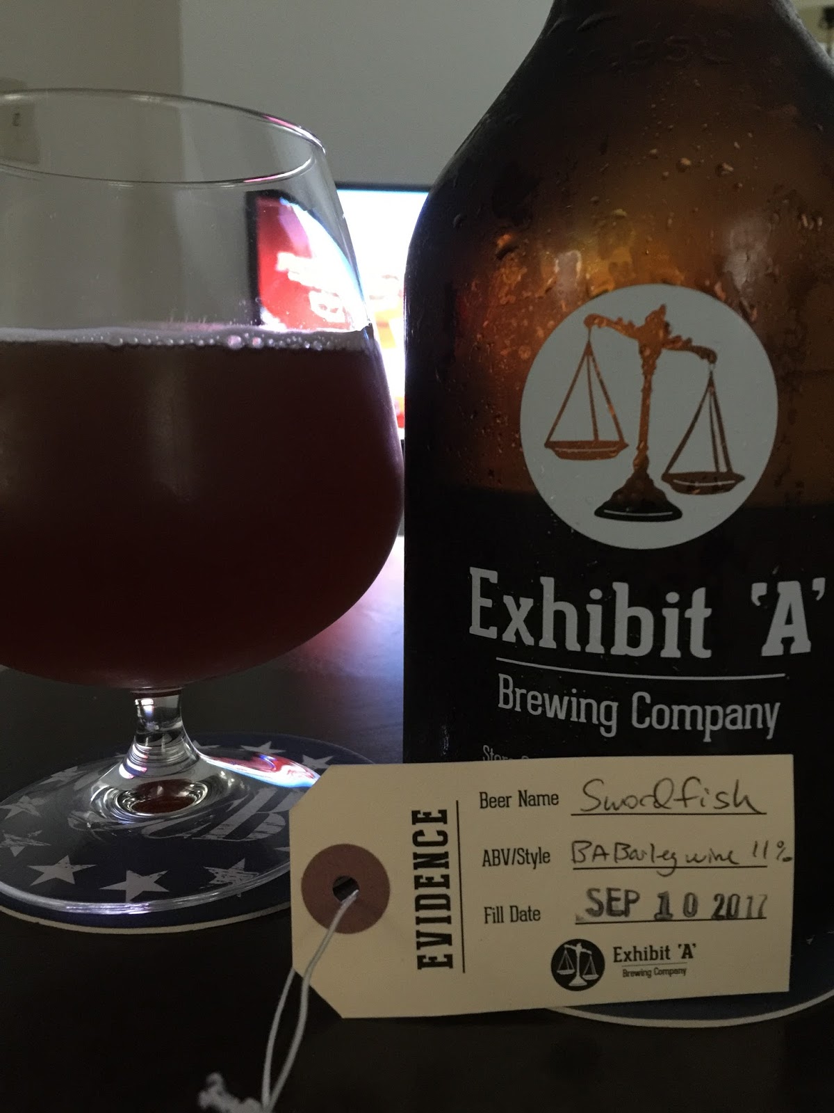 Threw Red Butter's Beer Reviews Exhibit 'A' Swordfish