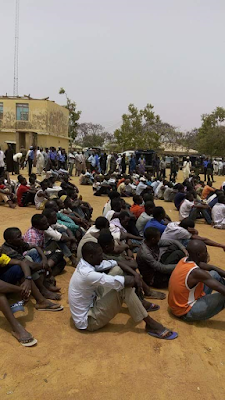 2AAA Photos: Police arrests over 150 suspected political thugs in Bauchi State