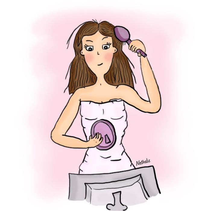 Nathalie dessine Au secours ! Je perds mes cheveux