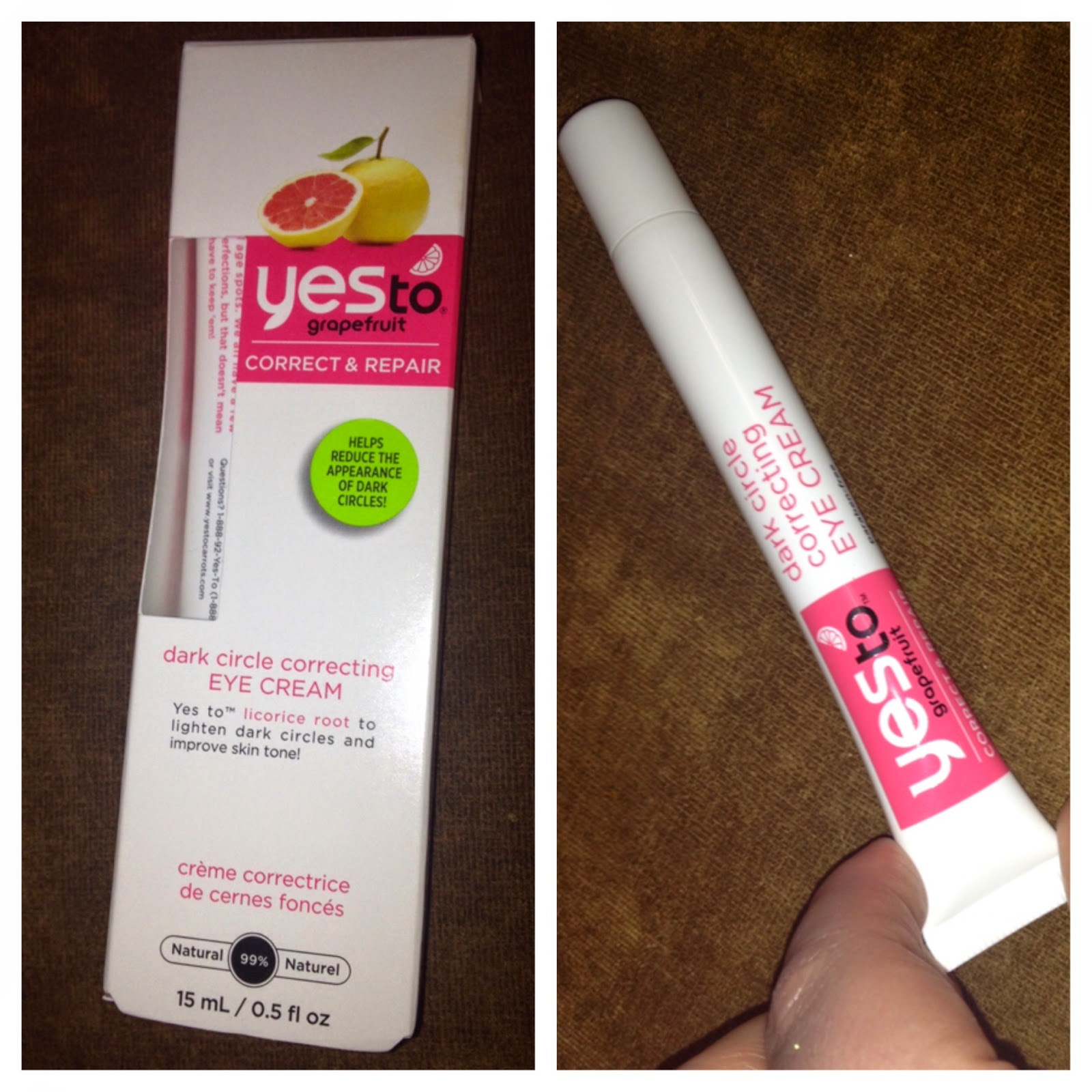 yes to grapefruit dark circle correcting eye cream