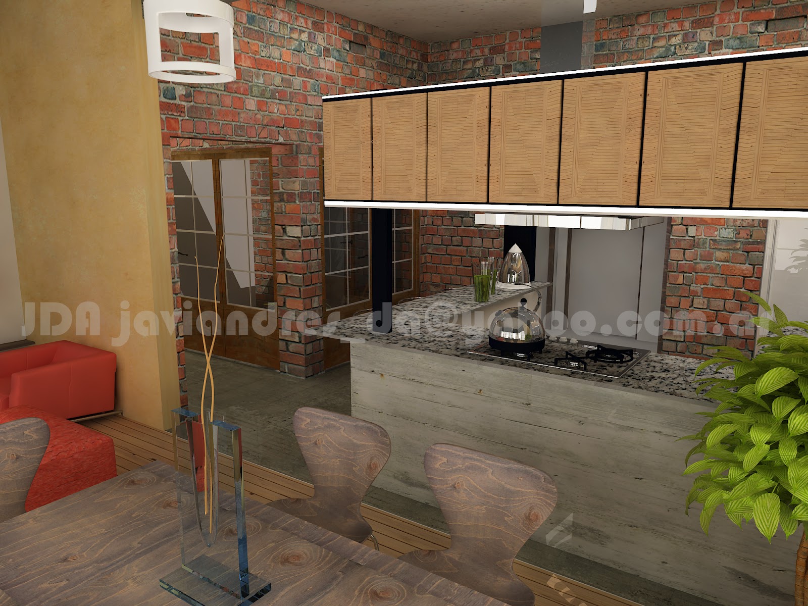 arquitec-maquetas: Remodelación 3d - Casa Antigua Buenos Aires