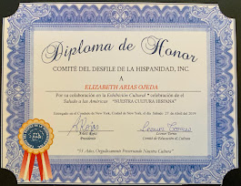 Diploma de Honor por el Diseño del Brochure "Saludo a las Amércias" New York Abril 27, 2019