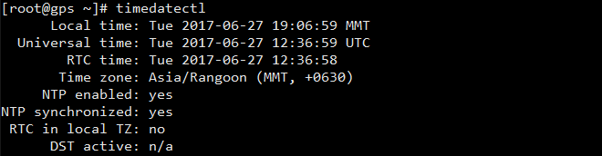 Figure (3.2) Check Date and Time Control Setting.