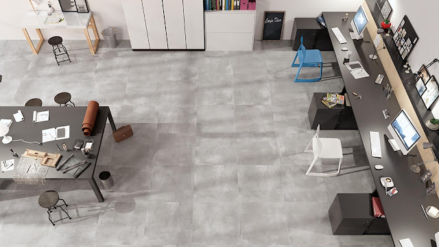 Concrete finish tiles VOLCANO GREY