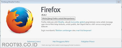 Update Firefox secara otomatis ketikan online