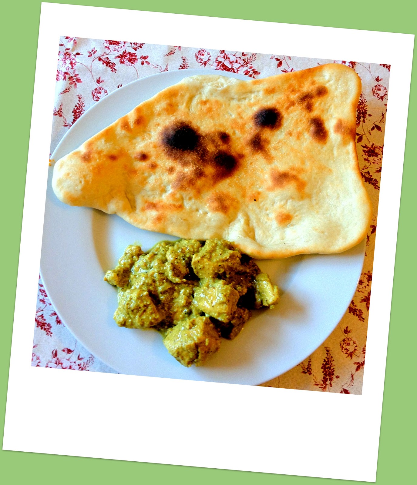 Simple and delicious Indian recipes Naan and Chicken Korma