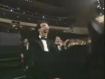 Roberto Benigni- Oscar -Win - Reaction