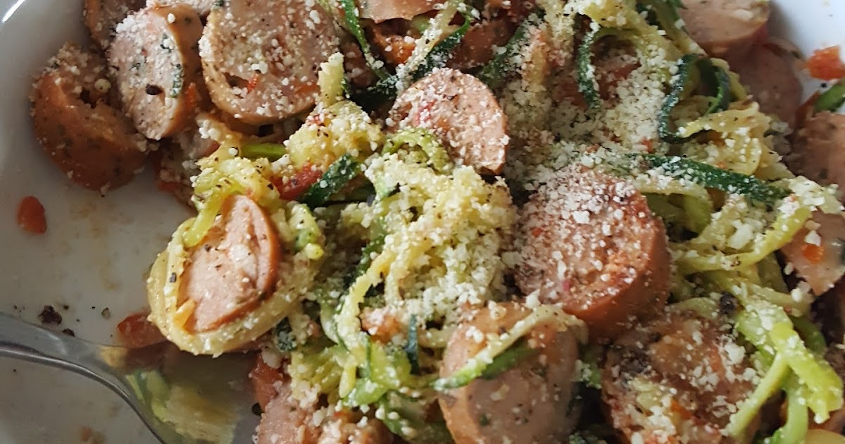 Zucchini Pasta with Sausage