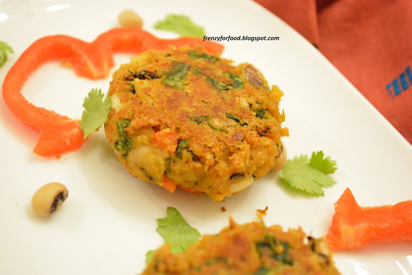 Food Frenzy....!! Black Eyed Peas Tikki!!