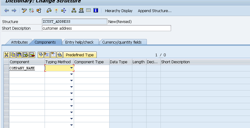 SAP TECH: Flat Structure