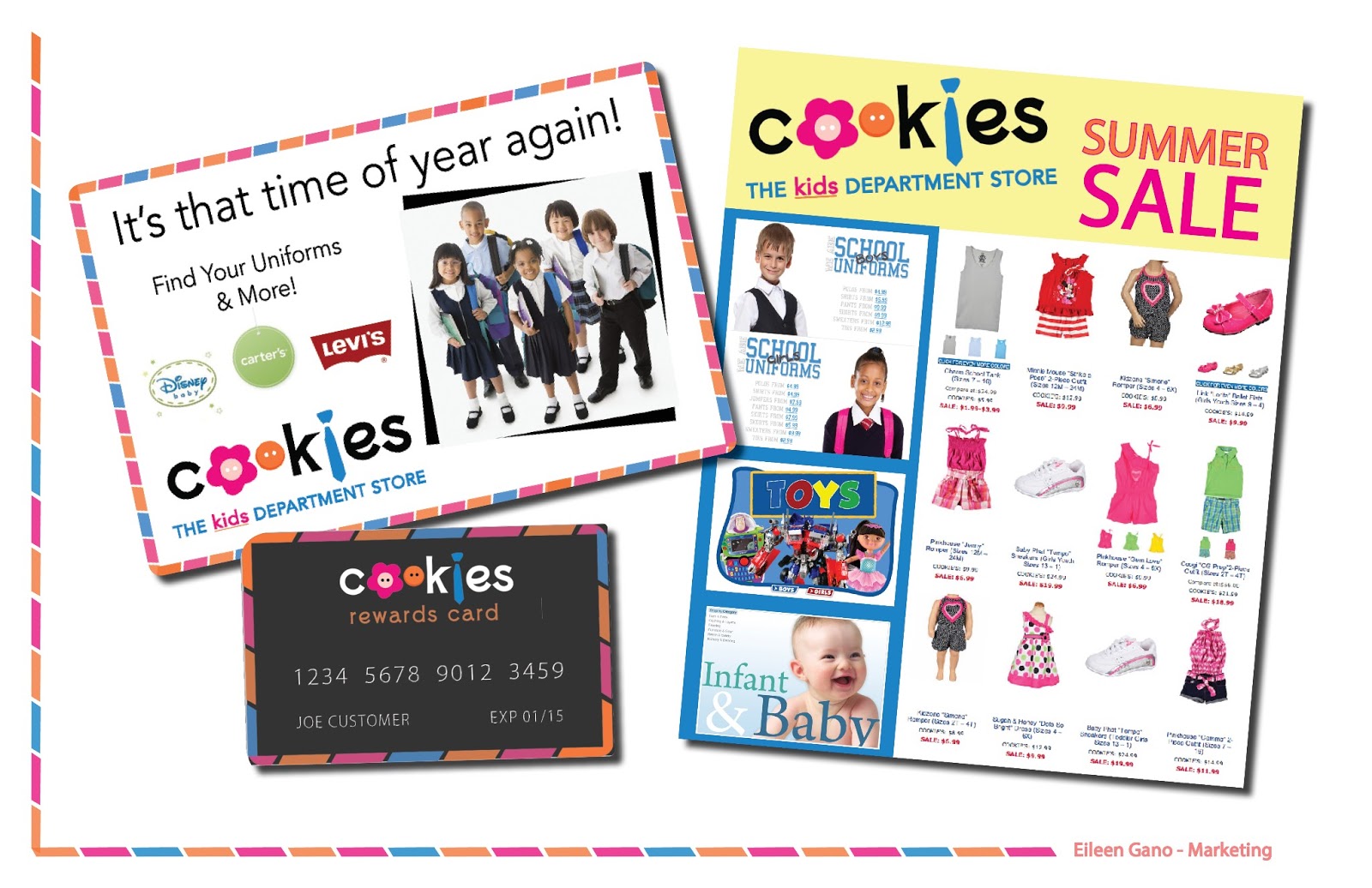 egano Cookie's Department Store Logo Redesign