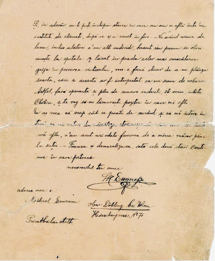 Scrisori De Dragoste Veronica Micle Catre Mihai Eminescu Scrisoare Veronica Micle Catre Mihai Eminescu - Scrisoare Blog
