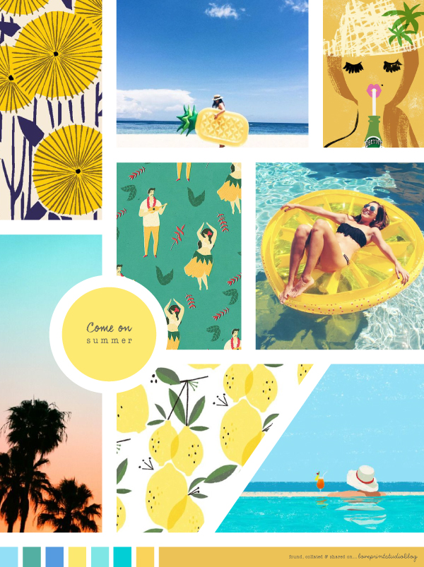 Midweek Moodboardcome On Summer Love Print Studio Blog