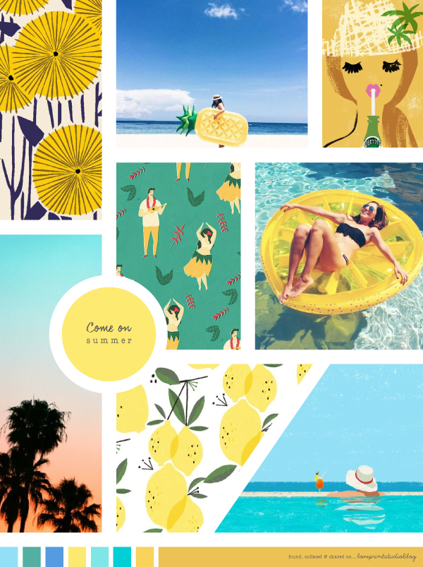 Midweek moodboard...Come on summer! | love print studio blog