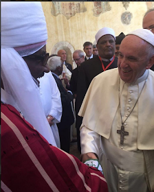 Emir Of Kano Lamido Sanusi Finally Meets  Pope Francis In Italy (Photos)