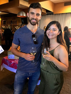 Couple at wine festival