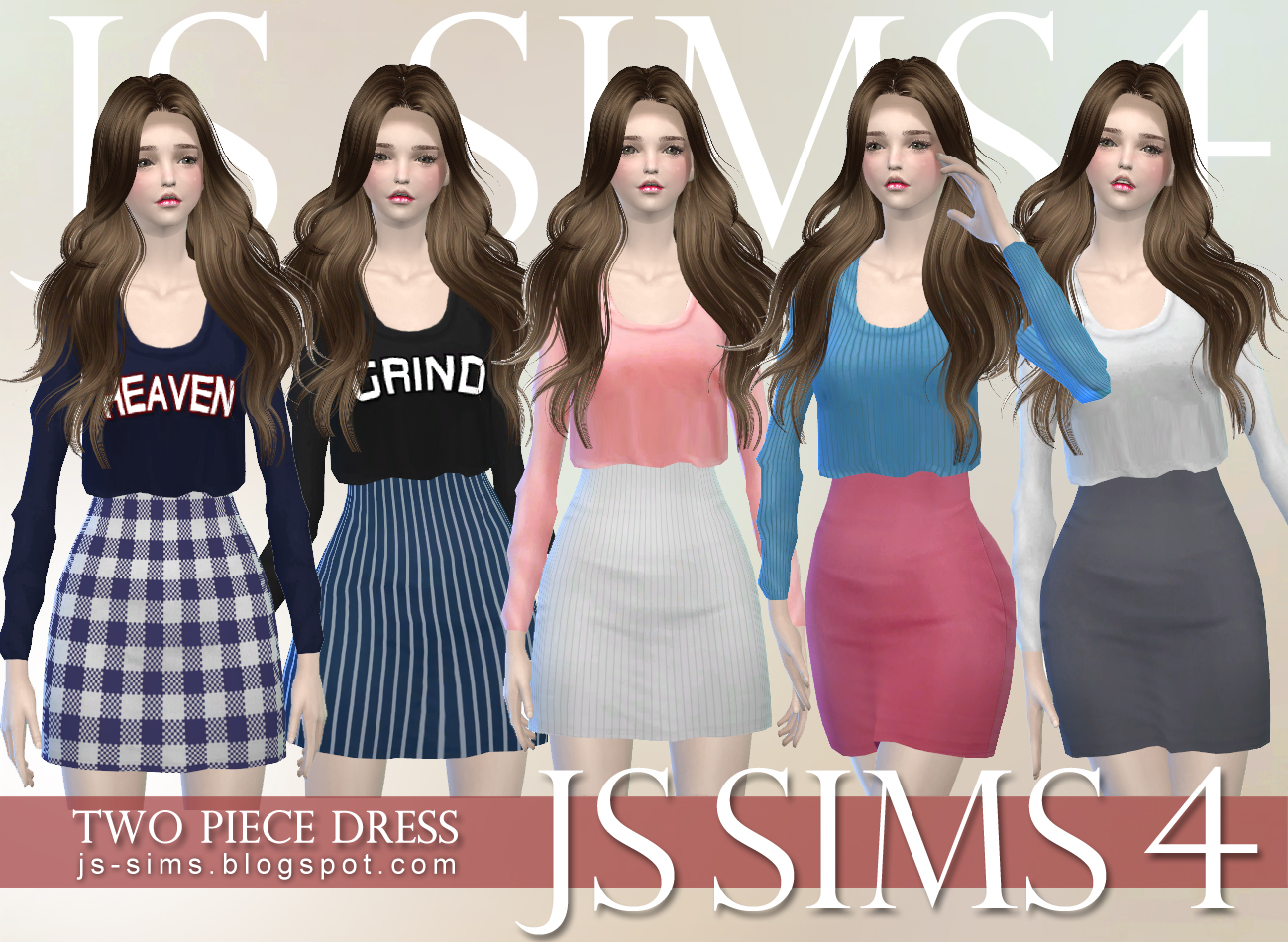 [JS SIMS 4] Two Piece Dress