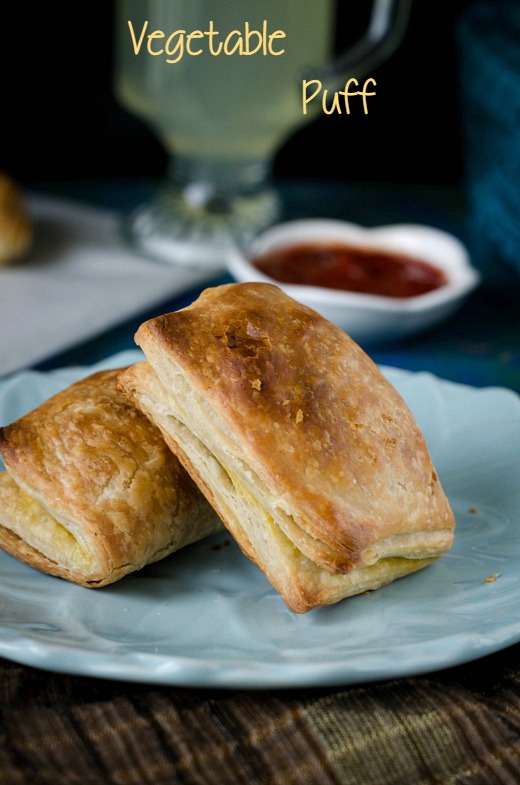 Vegetable puff with Homemade Puff Pastry