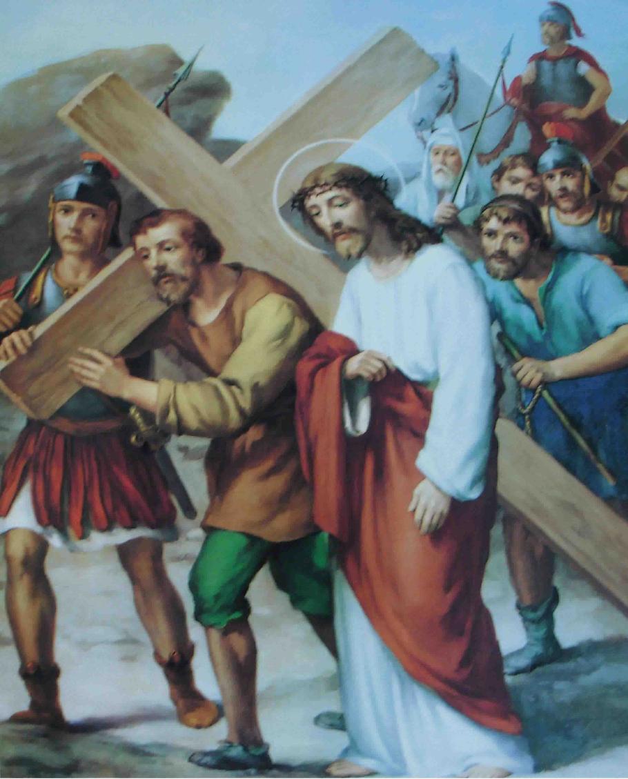 RVBS Partilhando Via Sacra 5ª Estação Simão de Cirene ajuda Jesus a levar a Cruz RVBS Partilhando Via Sacra 5ª Estação Simão de Cirene ajuda Jesus a levar a Cruz