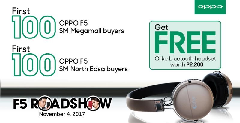 OPPO F5 early bird buyers will get freebies worth Php 5,000+