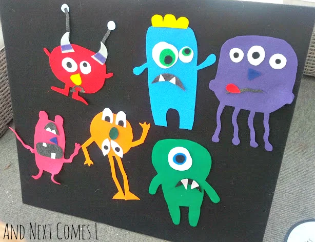 Adorable mix and match monsters activity for kids