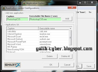 Galih-Cyber | Cara Mengunci Program/Software Pada Windows