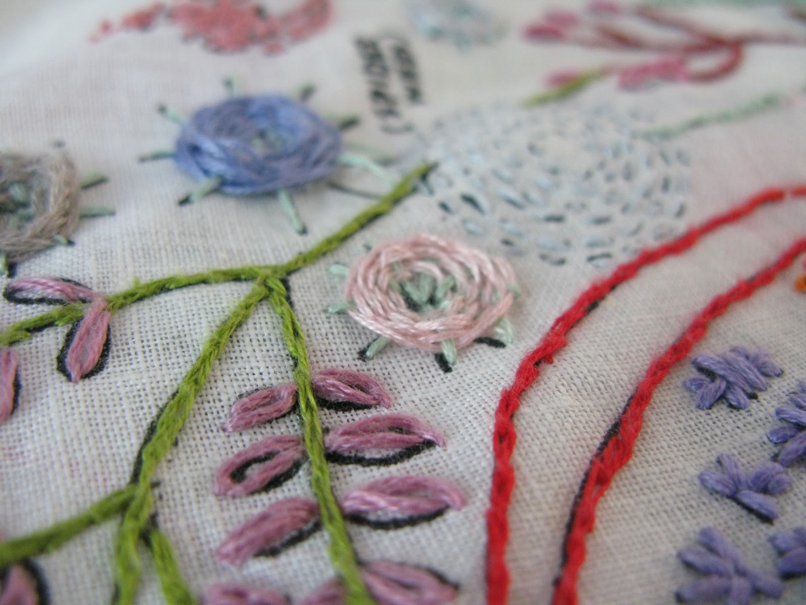 Sew Nancy: drop cloth stitch sampler