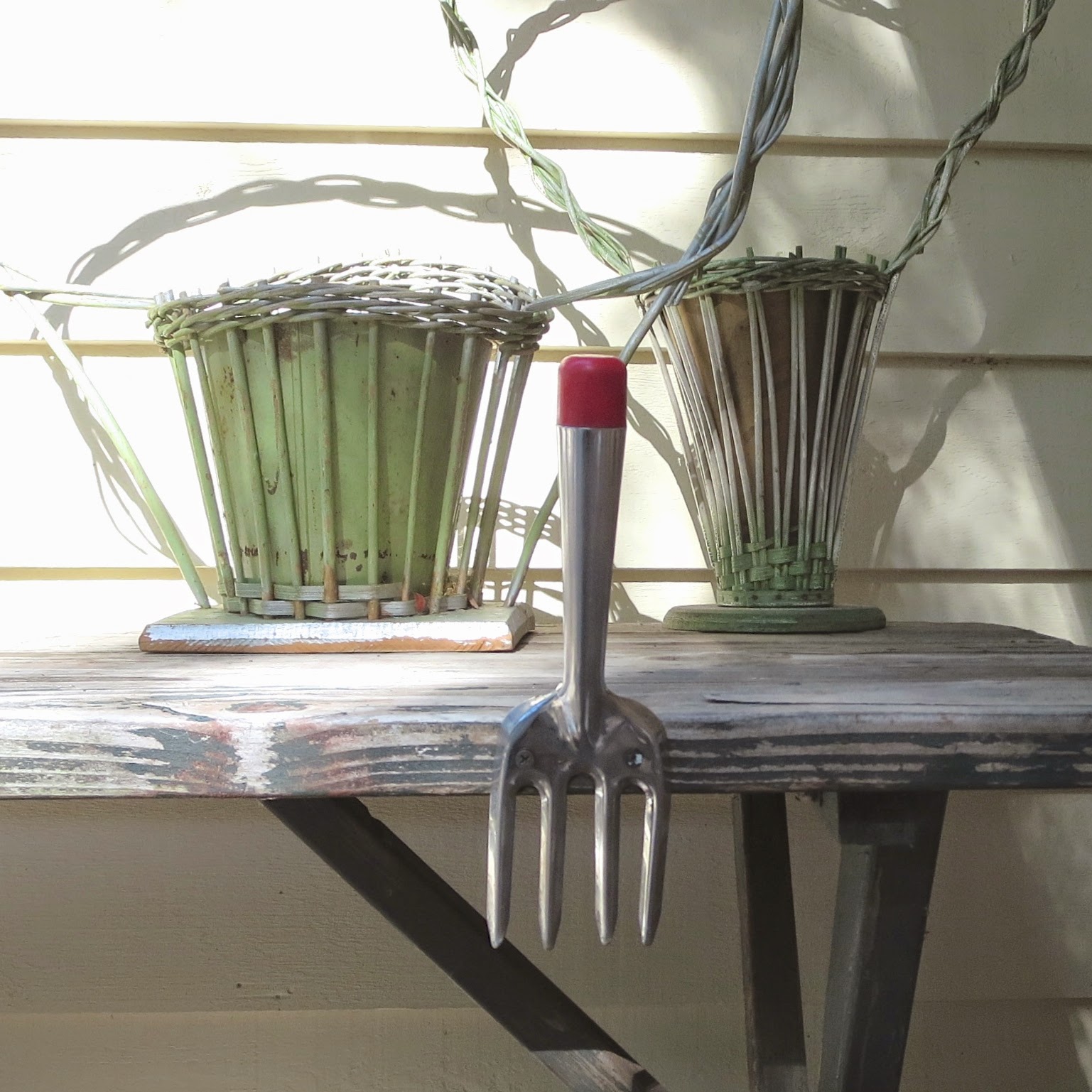 anything goes here: diy garden hose holder. a simple solution to a