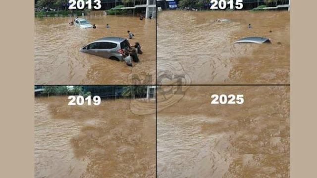 Guyonan Lewat Meme Nyinyir, Banjir Jakarta