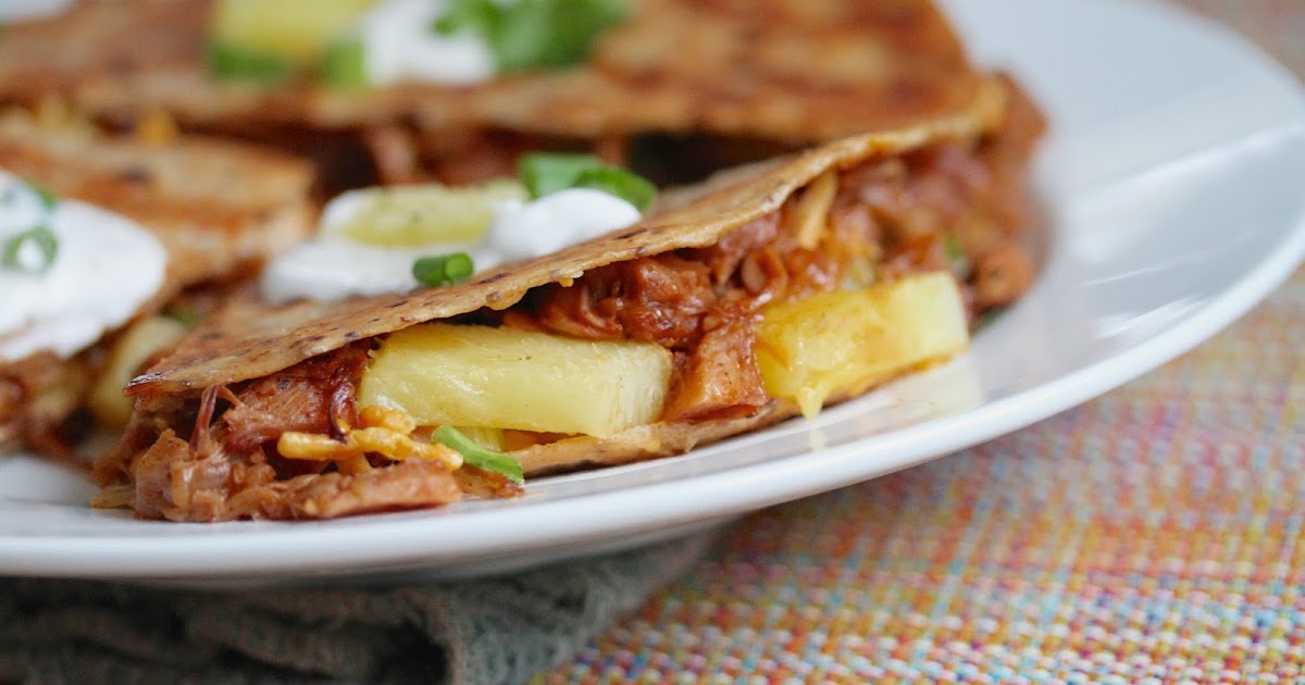 Smith's Vegan Kitchen Barbecue Jackfruit and Pineapple Quesadillas