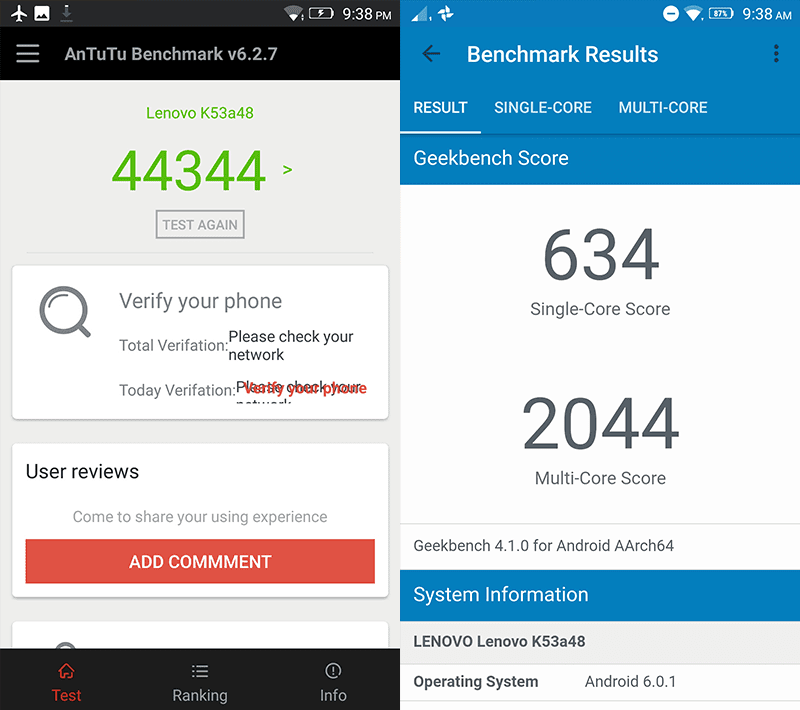 Benchmark scores! Benchmark scores!