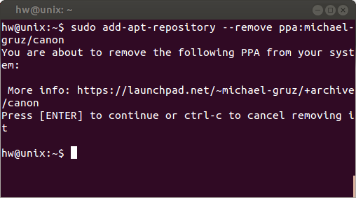 Menghapus PPA Repositori Ubuntu Linux