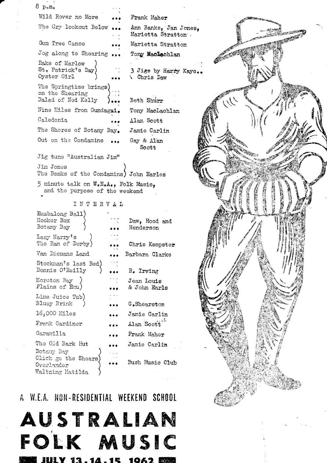 The Bush Music Club Traditional Australian Bush instruments. Text of a lecture delivered by
