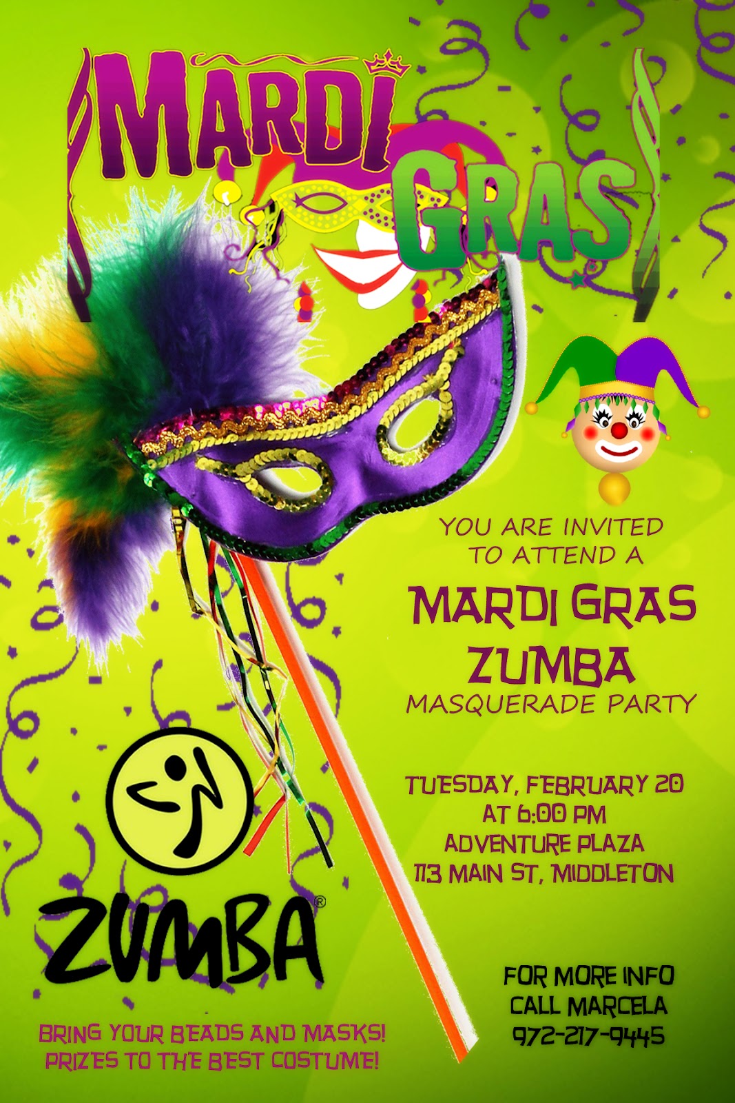 mardi gras zumba