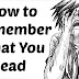 Tips to never forget what you study blog image