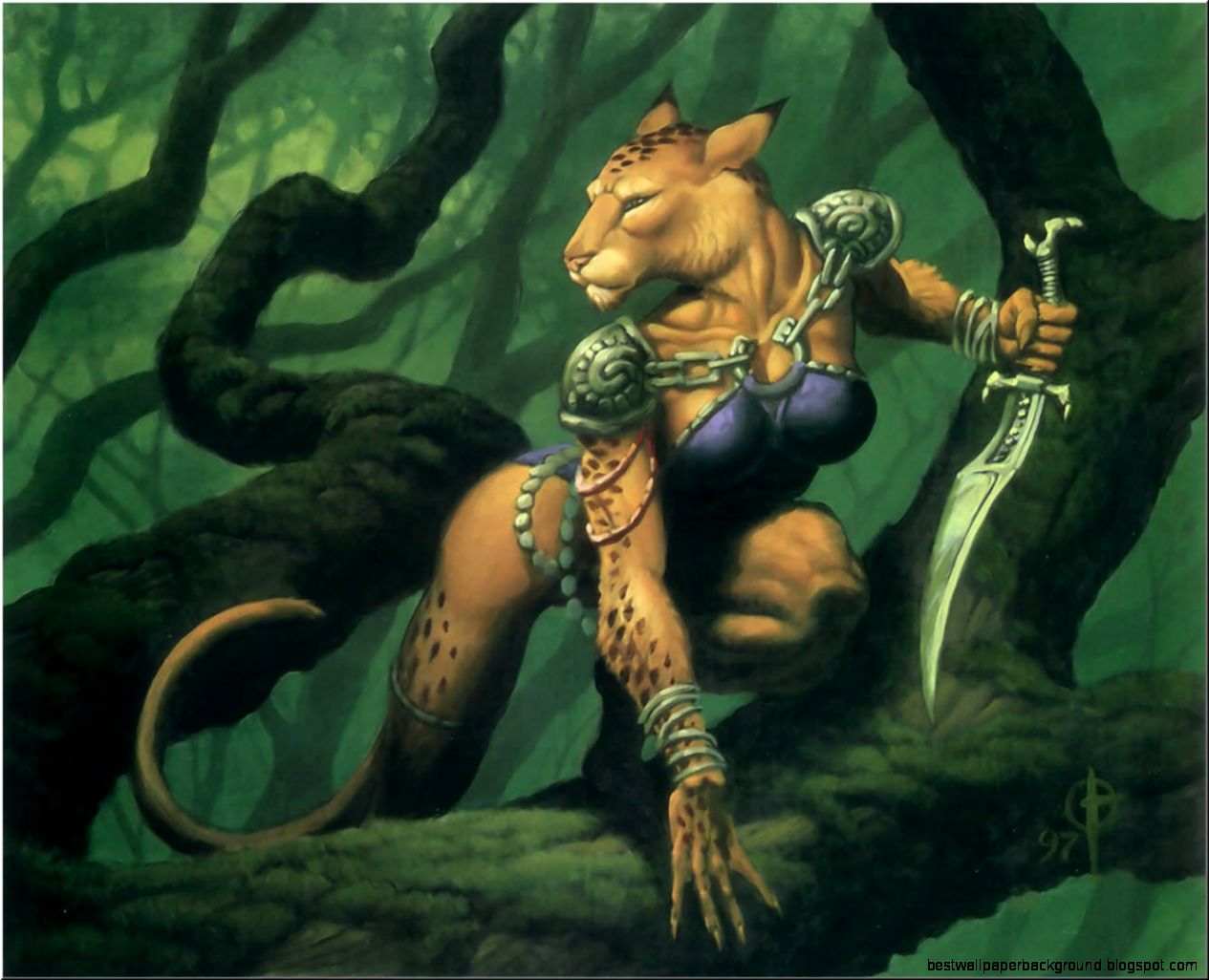 Fantasy Feline Warrior