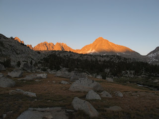 Columbine Peak in der Abendsonne